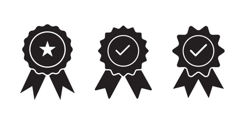 Accreditation icon Vector Graphic set