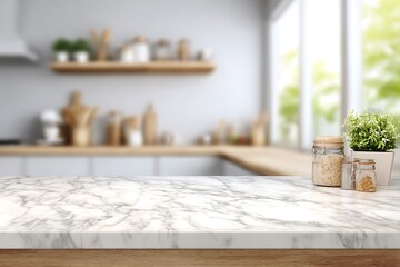 Empty space marble table kitchen background product ad photo  
