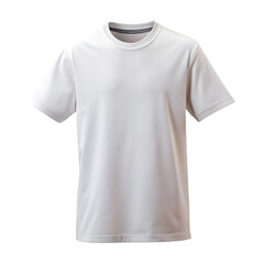 White t-shirt isolated on transparent background 