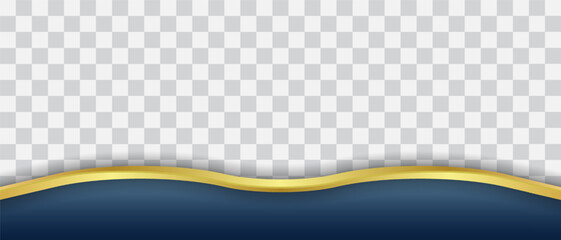Luxury Golden Editable Header Footer Background with Transparant Background. Usable for Banner, Footer, Greeting, Poster, Etc