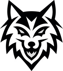 Fototapeta premium fox logo in tilted square style. cool and eye catching Fox logo icon vector, Shield fox logo illustration design 