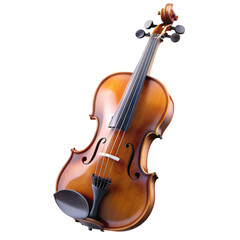 Violin isolated on transparent background 