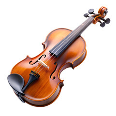 Violin isolated on transparent background 