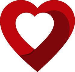 3d red heart