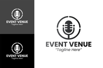 Creative Event Venue Logos for Music and Performance Spaces Design