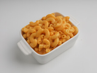 macaroni and cheese in casserole pan