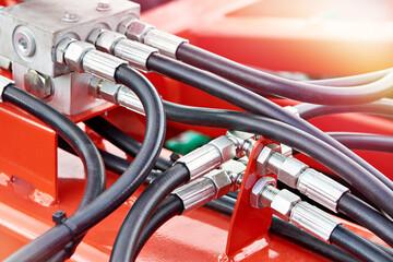 Hoses of hydraulic machine