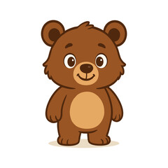 Fototapeta premium Animal jungle mascot character cartoon illustration vector cute wildlife design for children storybook, education material and learning content for kids
