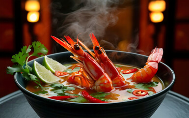 Spicy Thai River Prawn Soup