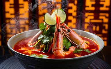 Spicy Thai River Prawn Soup