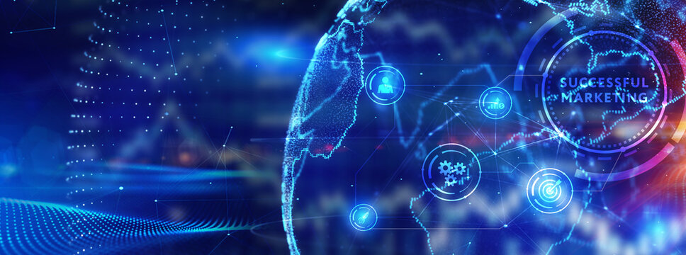 Successful Marketing Plan. Business, Technology, Internet and network concept.  3d illustration