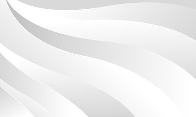 Abstract modern white and gray wave background. Elegant minimalist gradient flow lines for business wallpaper, presentation, banner, cover, template design, website, and more