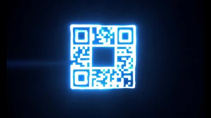qr code on digital screen - Powered by Adobe