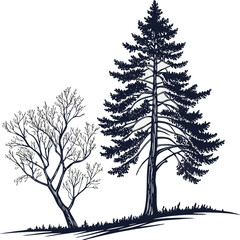 vector illustration of a tree