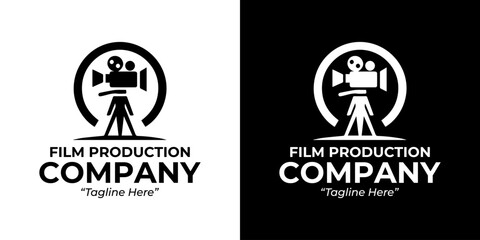 Stylish and Simple Film Production Logo for Branding and Business