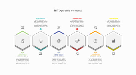 Business infographic template colorful background design
