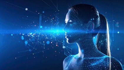 Retratos de Avatares Digitales con Estilo Futurista de Inteligencia Artificial, Generated image