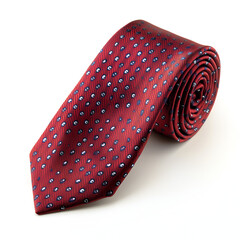 Stylish Red Tie with Blue Floral Design for Fashion Enthusiasts