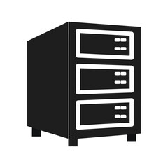 Server rack system illustration computer data storage hosting database hardware
