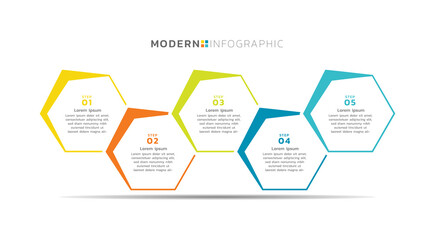 Presentation infographic business template design