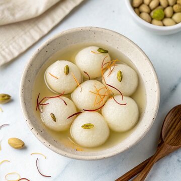 Indian Sweets Rasgulla. This sweet originated in West Bengal, India. Other names for the dish include, Rasagulla, Rossogolla, Roshogolla, Rasagola, Rasagolla. Most popular sweet of all over India.