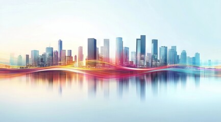 Fototapeta premium modern city skyline