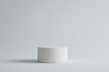 minimalist still life featuring cake on clean ultrabright background