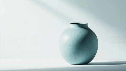 blue vase on a white background