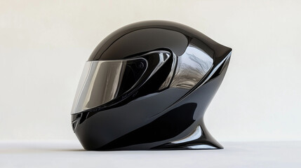 Stylish black motorcycle helmet ensuring protection and enhancing the riding experience
