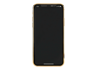 Black and gold smartphone