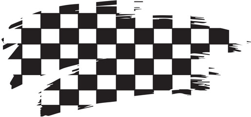 checkered pattern texture brush stroke style grunge effect flag sports finish line flag eps vector file