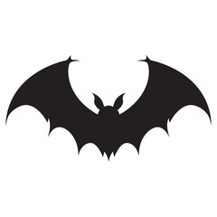 Fototapeta premium Bat a simple icon minimal silhouette