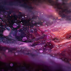 stunning piece of abstract art that blends cosmic and liquid elements to create a visually captivating composition. 