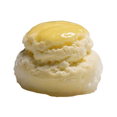 cloudy frozen puff of lemon mousse &mdash; textured and glossy