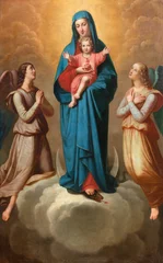  PIACENZA, ITALY - MAY 20, 2025: The painting of Madonna - Immaculate Conception with the angels in the church Chiesa di San Antonio by unknown artist of 19. cent.  © Renáta Sedmáková
