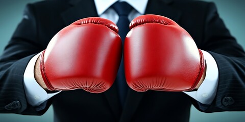 Businessman with boxing gloves (1)