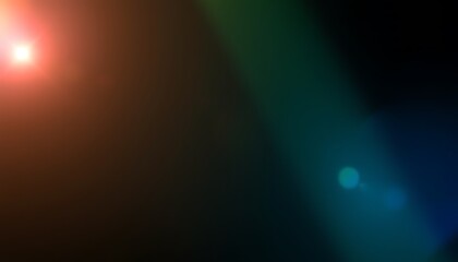 Black dark blue teal green abstract background. Bokeh blurred circles. Bright light flash glow glitter sparkle. Smooth soft color gradient ombre blend. Modern digital graphic design.