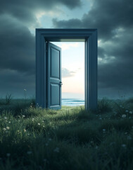 open door to the sky