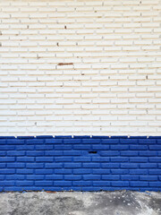 brick wall with blue sky