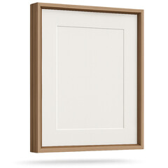 Fototapeta premium wooden photo frame