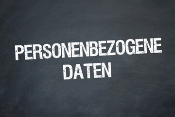 Obraz premium personenbezogene Daten 
