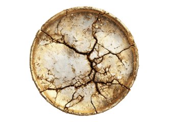 Cracked Gold Coin