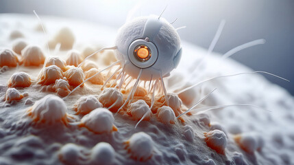 Generated Image of nano technology machines cancer