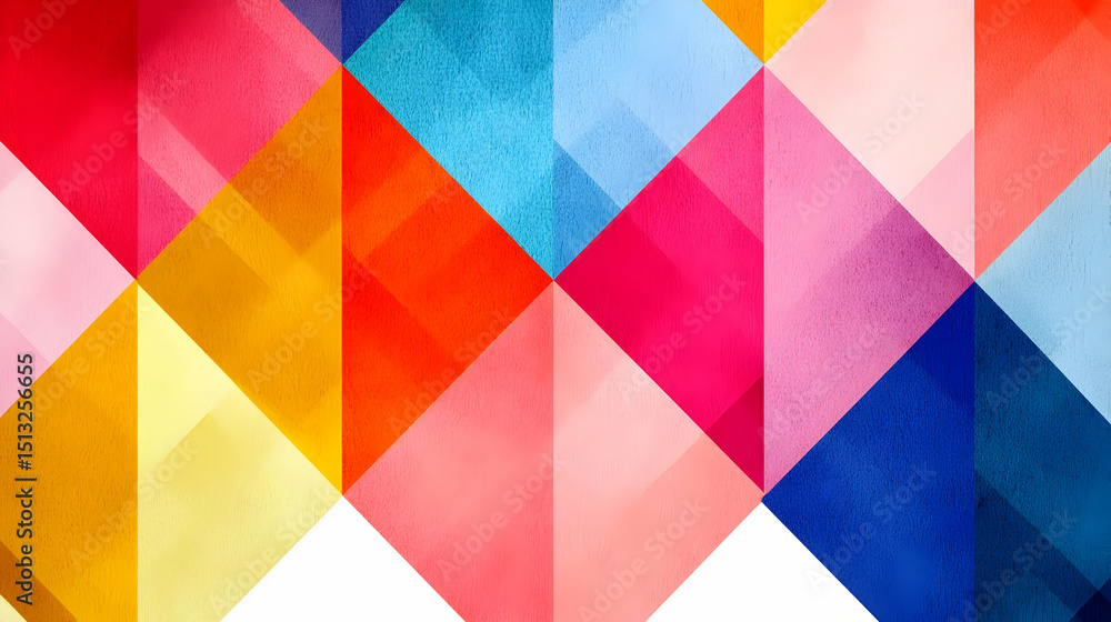Aufkleber abstract colorful triangular pattern background