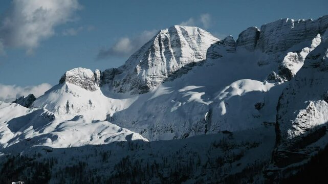 The Montasio plateau and the Canin chain. Between winter and spring