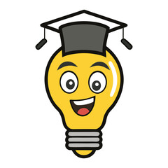 A bright education bulb icon symbolizes innovative thinking, ideas, and knowledge, illuminating learning paths and inspiring creativity and problem-solving.
