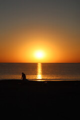 Fototapeta premium Sunset at the beach
