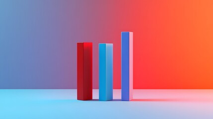 A 3D illustration of bar graphs representing revenue streams