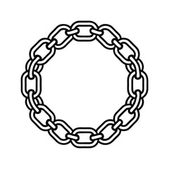chain vector set element for monogram and badge