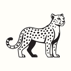 Tiger roaring logo sign emblem vector illustration